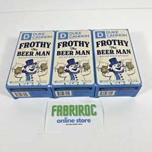 Duke Cannon Frothy the Beer Man Big Ass Brick of Soap 10oz USA Made Lot Of Three